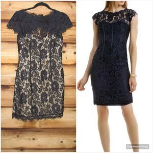 Monique Lhuillier Lace Sheath Dress